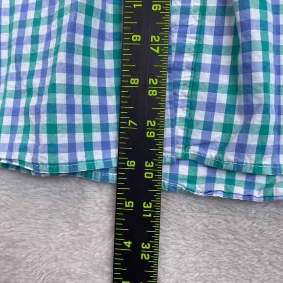 Old Navy Mens Shirts XXL Lot Of Two Blue & Green Classic Fit Gingham Button-Down - Picture 4 of 8